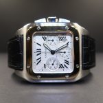 Cartier Santos 100 Steel And Yellow Gold Chronograph (Pre-Owned) CAR-002