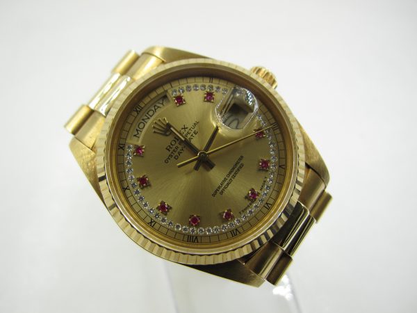 Rolex 18038 Day-Date 18K Yellow Gold(Pre-Owned Rolex Watch)RL-194