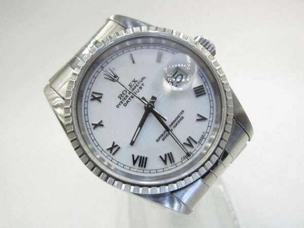 Rolex Datejust 16220 White Roman(Pre-Owned Rolex Watch)RL-370