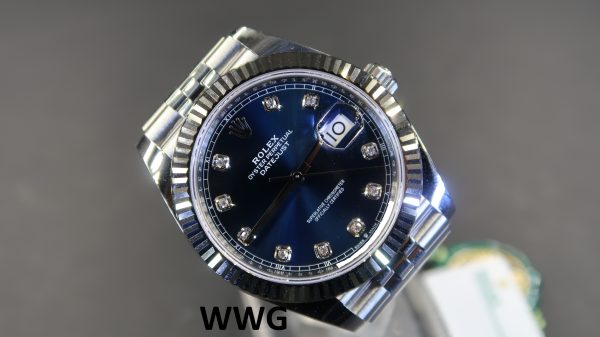 Rolex Datejust 2 41 126334 Blue Dial With 10 Diamond Index(New Rolex Watch)RL-535 (Cash Price)