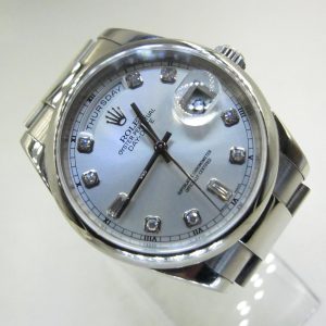Rolex Day-Date With Diamond 118209(Pre-Owned Rolex Watch)RL-350