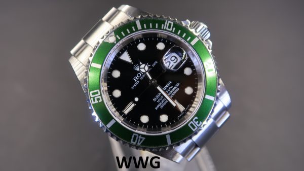 Rolex Submariner Date 16610LV "Kermit"(Pre Owned Rolex Watch)RL-585