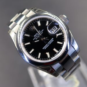 Rolex Lady-Datejust 179160 Black Dial (Pre Owned Rolex Watch)RL-449