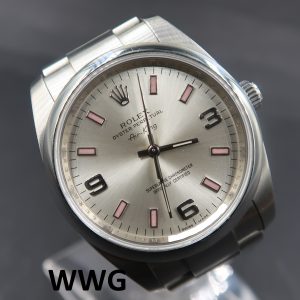 Rolex Airking 114200 Silver Dial (Pre-Owned Rolex Watch) RL-649