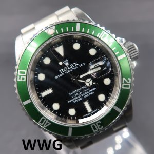 Rolex Submariner Date 16610LV "Kermit" With Chapter Ring(Pre Owned Rolex Watch)RL-653